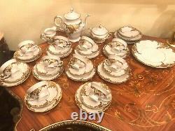 RARE! 10 prs. Porcelain Gold Plated set KPM bavaria & Wawel Tee, Coffee Full Set