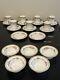 Rare Set! Limoges Gold/white Porcelain Set Of 7 Cups/saucer