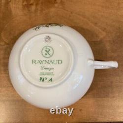 RAYNAUD LIMOGES LONGJIANG No. 4 SI KIANG Porcelain TEA / COFFEE CUP & SAUCER SET