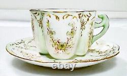 ROSENTHAL Germany Louis Philipp Hand Painted Porcelain Cup & Saucer Antique