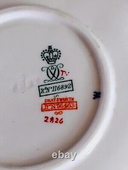 ROYAL CROWN DERBY CHATSWORTH Cup & Saucer RNo 56463 c. 1891 & 1901 Porcelain