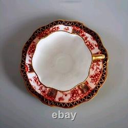 ROYAL CROWN DERBY CHATSWORTH Cup & Saucer RNo 56463 c. 1891 & 1901 Porcelain