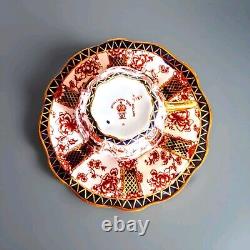 ROYAL CROWN DERBY CHATSWORTH Cup & Saucer RNo 56463 c. 1891 & 1901 Porcelain