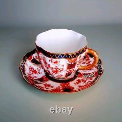 ROYAL CROWN DERBY CHATSWORTH Cup & Saucer RNo 56463 c. 1891 & 1901 Porcelain