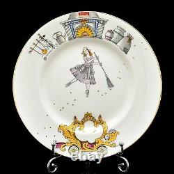 RUSSIAN Imperial Lomonosov Porcelain Set Cup, Saucer Plate Cinderella Ballet