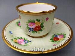 Rare Antique Hand painted Royal Vienna cup & saucer 1860