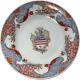 Rare Chinese French Dutch Armorial Porcelain Charger Plate Famille Verte Vase