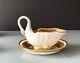 Rare Design Antique Porcelain Swan Cup And Saucer Mark M Imp De Sevres 19th C