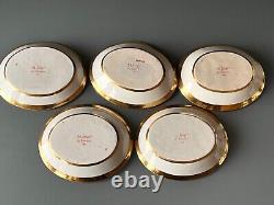 Rare Design Antique Porcelain Swan Cup and Saucer Mark M Imp de Sevres 19th c