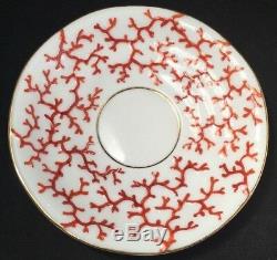 Rare KPM Porcelain Coral Pattern Cup & Saucer Mid 19th Century