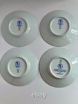Raynaud Ceralene Limoges Lafayette Tea Cup & Saucers Set of 10 -FREE US SHIPPING