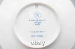 Raynaud Ceralene Limoges Lafayette Tea Cup & Saucers Set of 12 FREE USA SHIPPING