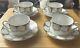 Raynaud Limoges Porcelain Festivities Cup & Saucer Set Of 4 Mint