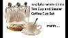 Review Jusalpha White China Tea Cup And Saucer Coffee Cup Set