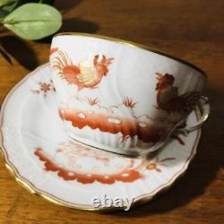Richard Ginori Red Cock Cup & Saucer Galli Rossi Collection Porcelain Chinaware