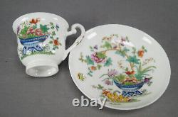 Ridgway Multicolor Floral 2/818 Porcelain Coffee Cup & Saucer Circa 1814-1820 A