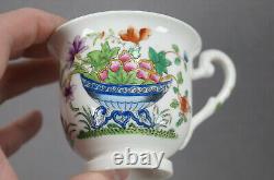 Ridgway Multicolor Floral 2/818 Porcelain Coffee Cup & Saucer Circa 1814-1820 A