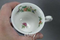 Ridgway Multicolor Floral 2/818 Porcelain Coffee Cup & Saucer Circa 1814-1820 A