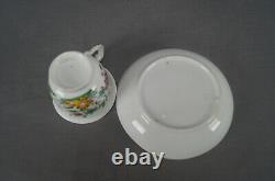 Ridgway Multicolor Floral 2/818 Porcelain Coffee Cup & Saucer Circa 1814-1820 A