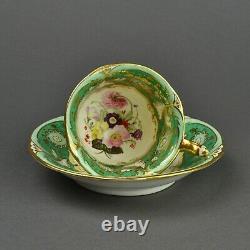 Rockingham Works Brameld Pottery Tea Cup & Saucer c1830