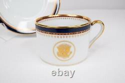 Ronald Reagan White House China Service Fitz Floyd Tea Cup & Saucer Wrong Stamp