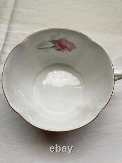 Rosenthal Cup Saucer Breakfast Size Chrysantheme Form Large Pink Cabbage Roses