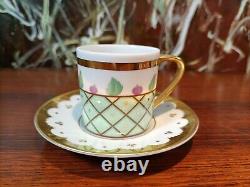 Rosenthal Germany Bulgari Dolci Deco, Espresso Cup with Saucer/Turquoise
