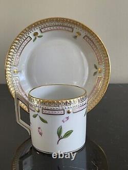 Royal Copenhagen Flora Danica Porcelain Chocolate Cup and Saucer # 20 / 3512