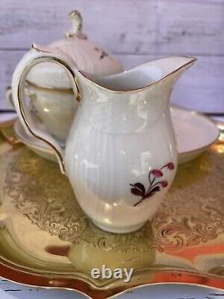 Royal Copenhagen Tea/Coffee set Saucer, Cup, Plate Set Of 3