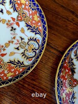 Royal Crown Derby Old Kings Japan Imari Demitasse Tea Cup And Saucer 9 Set Rare