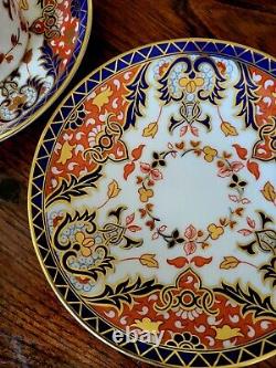 Royal Crown Derby Old Kings Japan Imari Demitasse Tea Cup And Saucer 9 Set Rare