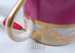 Royal Vienna c. 1835 Pink & Gold Cup & Saucer Wien Porcelain Imperial Antique