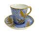 Royal Worcester England Japonism Porcelain Cup And Saucer, 1897