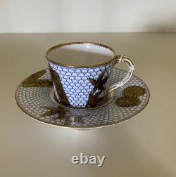 Royal Worcester Trembleuse Cup and Saucer Ca. 1879 rare Stamped