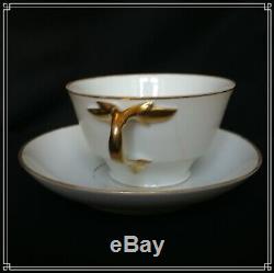 Russian Imperial Porcelain St Petersburg Cup & Saucer The Farm Palace 1914 (d)