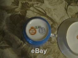 SEVRES CHATEAU de TUILERIES Hand Painted Porcelain CUP & SAUCER Rare