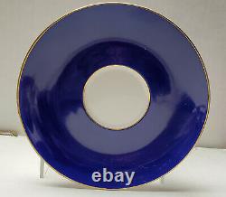 SHELLEY Porcelain China COBALT BLUE Pattern CUP & SAUCER Set