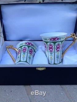 SORELLE HIGHFINE PORCELAIN CHINA GOLD TRIM FLORAL TEA CUP Coffee Mugs Stunning