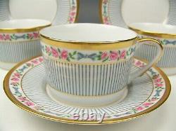 Set Of 3 Christian Dior China Dior Rose Cups Saucers Unused Condition