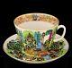 Set Tea Cup Saucer Spring Park Porcelain Lfz Lomonosov
