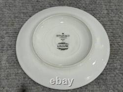 Set of 26 Bernardaud Limoges Louvre Embossed Porcelain Cups, Plates, Soup Tureen