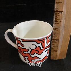 Set of 6 NIB Keith Haring Villeroy & Boch A Piece of Art Cups & Saucers 1991