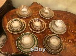 Set of 7 Cups Saucer & Dishes Plates German Winterling Bavaria Porcelain Coffee