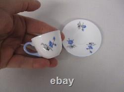 Shelley Blue Charm Miniature Tea Cup & Saucer Excellent Condition