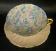 Shelley Bone China Summer Glory Chintz Oleander Footed Cup & Saucer England Mabq