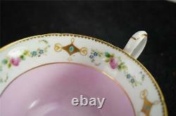 Shelley Gainborough Shape Tea Trio Cup Saucer Plate Pattern 8982 Pink Ground