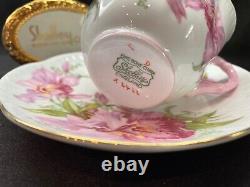 Shelley Mulder & Zoon Orchid Dainty Cup And Saucer Gold Trim Pink Handle #2422