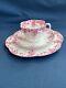 Shelley Porcelain Dainty Pink Cup Saucer And 8 1/4 Plate Trio