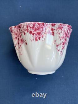 Shelley Porcelain Dainty Pink Cup Saucer and 8 1/4 Plate Trio