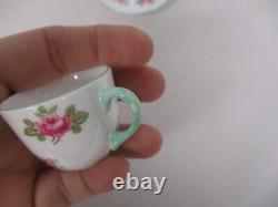 Shelley Rosebud Miniature Tea Cup & Saucer Excellent Condition